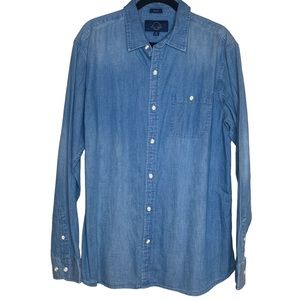Stitch Fix Denim Chambray Men's Button Down Shirt